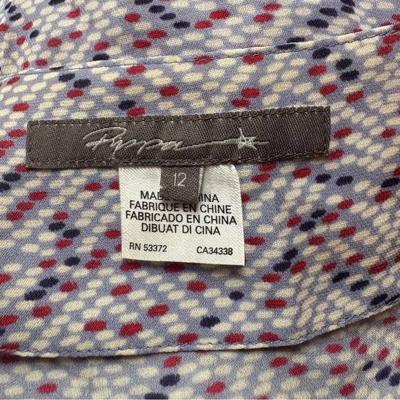 Pippa 100% Silk Boho Tunic Blouse Size 12 - Picture 3 of 4